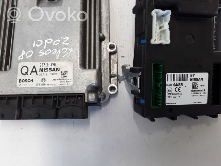 Renault Koleos I Engine ECU kit and lock set 