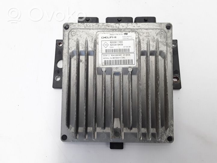 Renault Modus Calculateur moteur ECU 8200619409