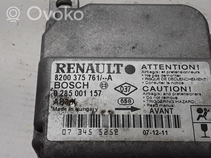 Renault Thalia I Module de contrôle airbag 8200375761