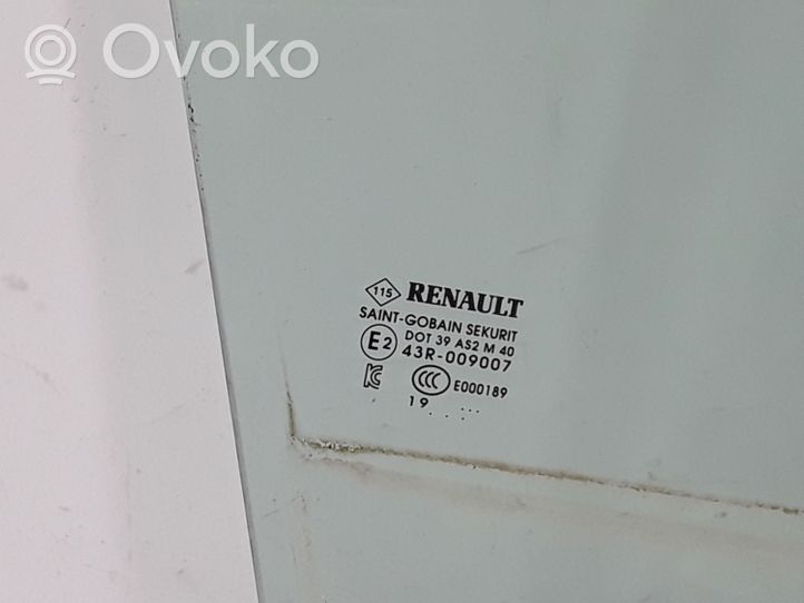 Renault Zoe Front door window/glass (coupe) 803007143R