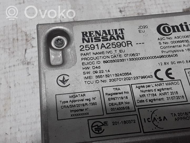 Renault Zoe Moduł / Sterownik Bluetooth 2591A2590R