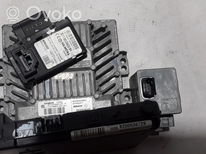 Renault Clio III Kit centralina motore ECU e serratura 