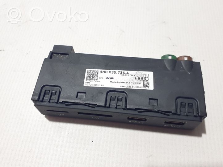 Audi A6 S6 C8 4K USB-pistokeliitin 4N0035736A