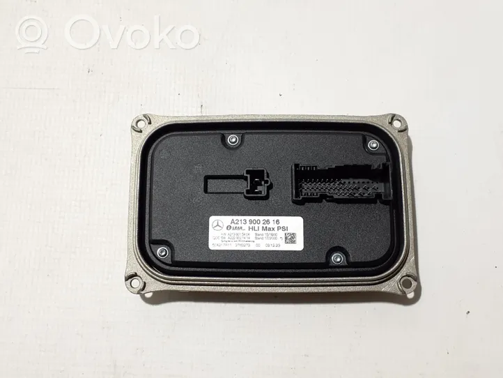 Mercedes-Benz E W213 Ksenona vadības bloks A2139002616