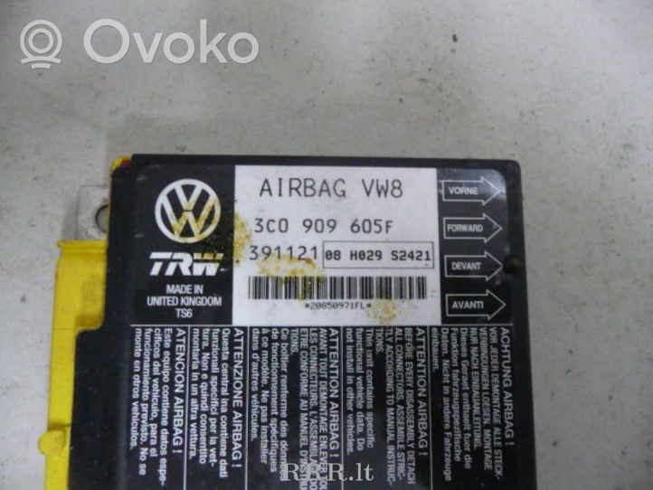 Volkswagen PASSAT B6 Module de contrôle airbag 3C0909605F