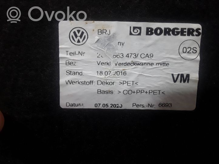 Volkswagen T-Roc Muu vararenkaan verhoilun elementti 2GA863473