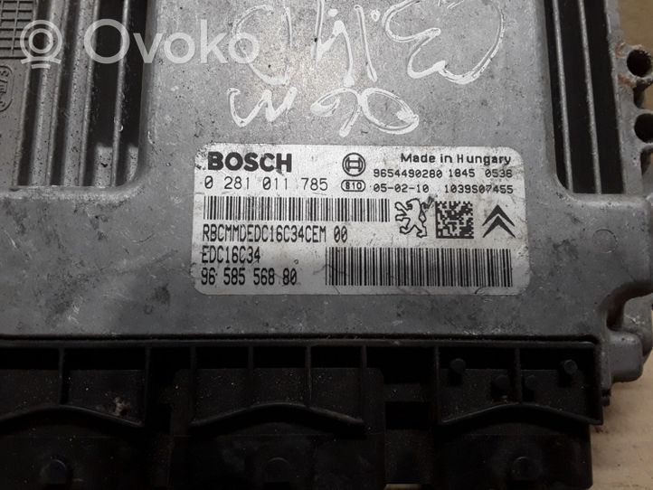 Citroen C3 Sterownik / Moduł ECU 9658556880