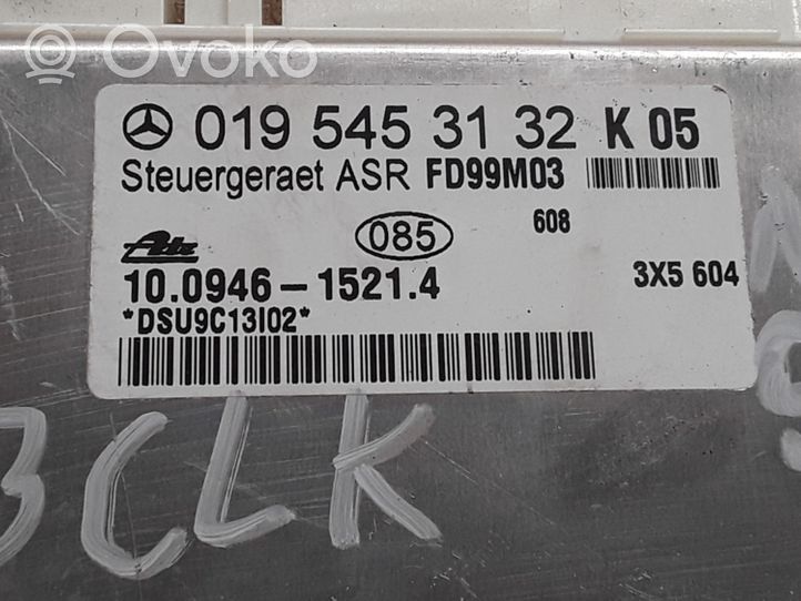 Mercedes-Benz CLK A209 C209 ABS-ohjainlaite/moduuli 0195453132