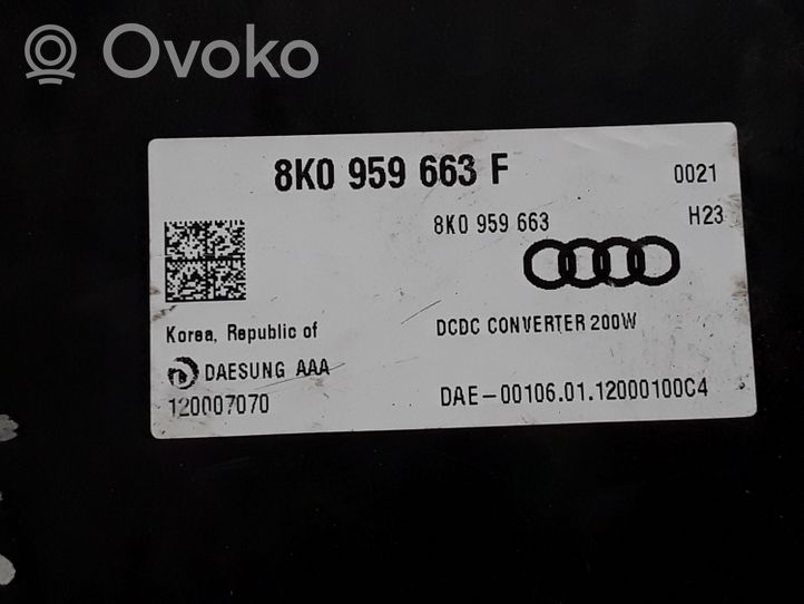 Audi A7 S7 4G Jännitteenmuunnin/vaihtosuuntaaja 8K0959663F