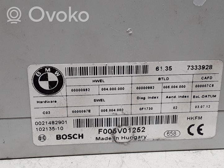 BMW 5 F10 F11 Bagažinės dangčio valdymo blokas 7333928