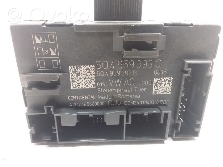 Volkswagen Golf VII Door control unit/module 5Q4959393C