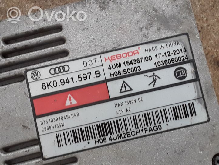 Audi A3 S3 8V Ajovalojen virranrajoitinmoduuli Xenon 8K0941597B