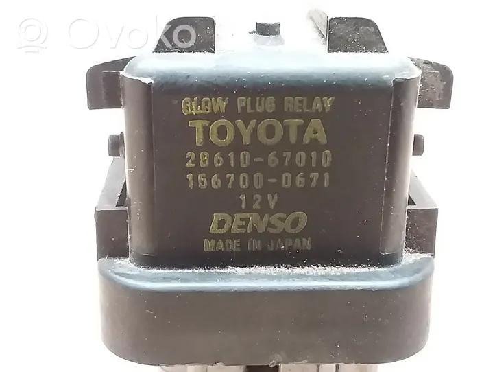 Toyota RAV 4 (XA40) Relais de bougie de préchauffage 2861067010