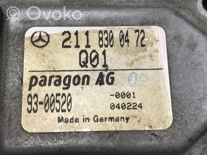 Mercedes-Benz E W211 Pakojärjestelmän pelkistysaineiden ohjainlaite 2118300472