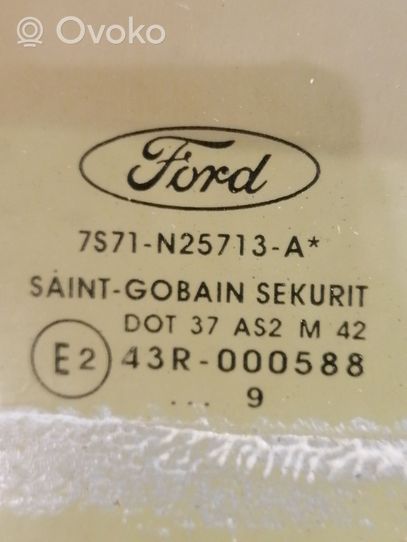 Ford Mondeo MK IV Szyba drzwi tylnych 7S71N25713A