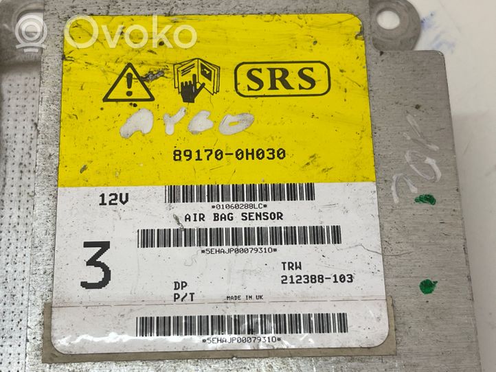 Toyota Aygo AB10 Sterownik / Moduł Airbag 891700H030