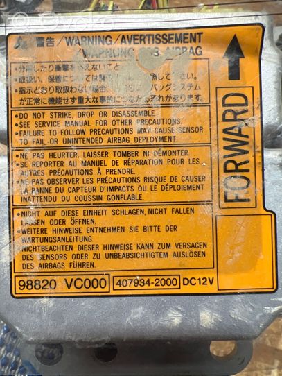Nissan Patrol Y61 Oro pagalvių valdymo blokas 98820VC000