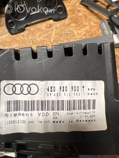 Audi A8 S8 D3 4E Compteur de vitesse tableau de bord 4E0920900T