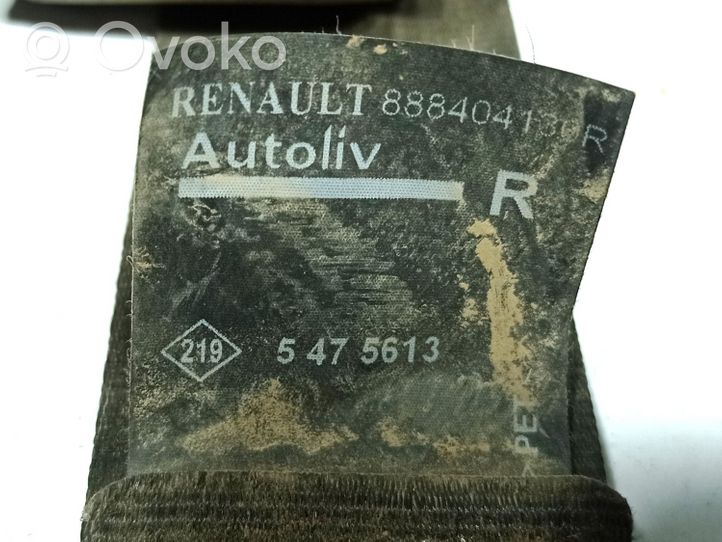 Renault Clio IV Kolmannen istuinrivin turvavyö 