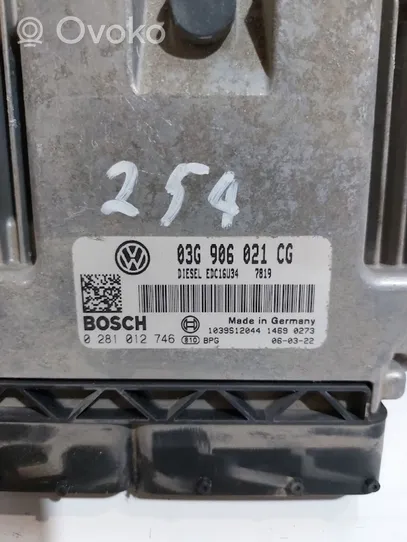 Volkswagen Caddy Sterownik / Moduł ECU 03G906021CG