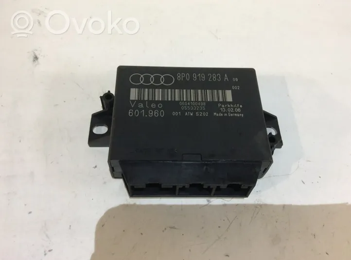 Audi A3 S3 8P Pysäköintitutkan (PCD) ohjainlaite/moduuli 8P0919283A