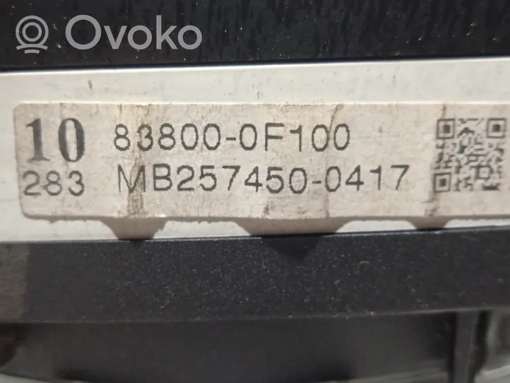 Toyota Verso Tachimetro (quadro strumenti) 838000F100
