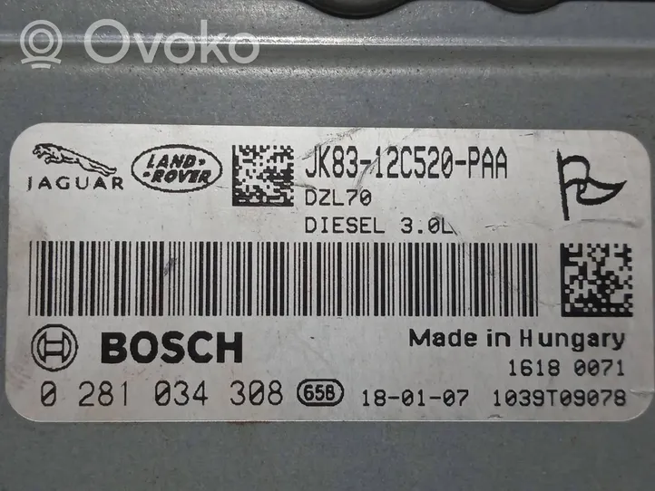 Land Rover Range Rover Velar Sterownik / Moduł ECU LR098528