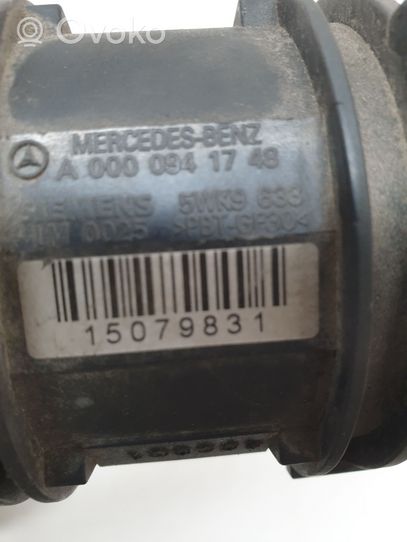 Mercedes-Benz S W220 Ilmamassan virtausanturi A0000941748