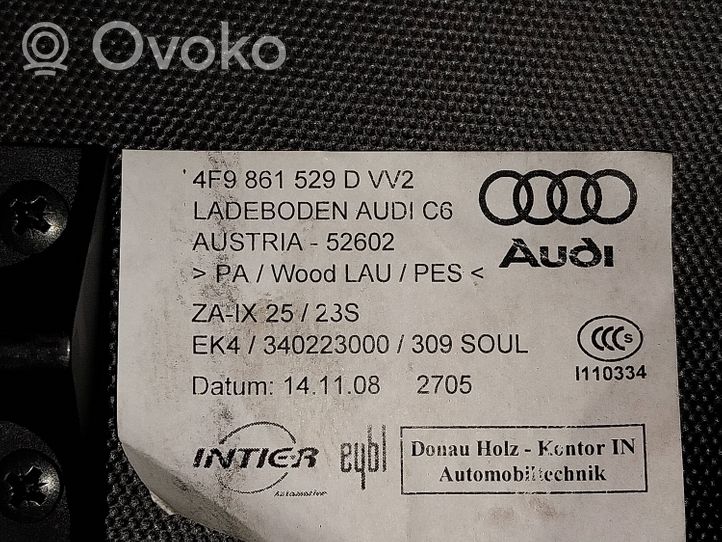 Audi A6 S6 C6 4F Trunk/boot mat liner 4F9861529D