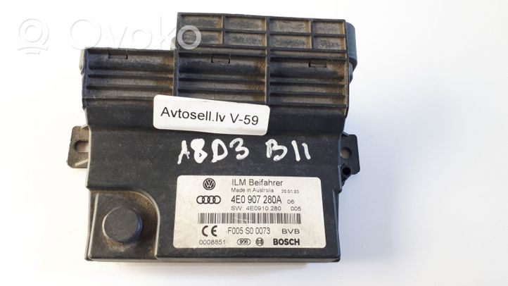 Audi A8 S8 D3 4E Altre centraline/moduli 4E0907280A