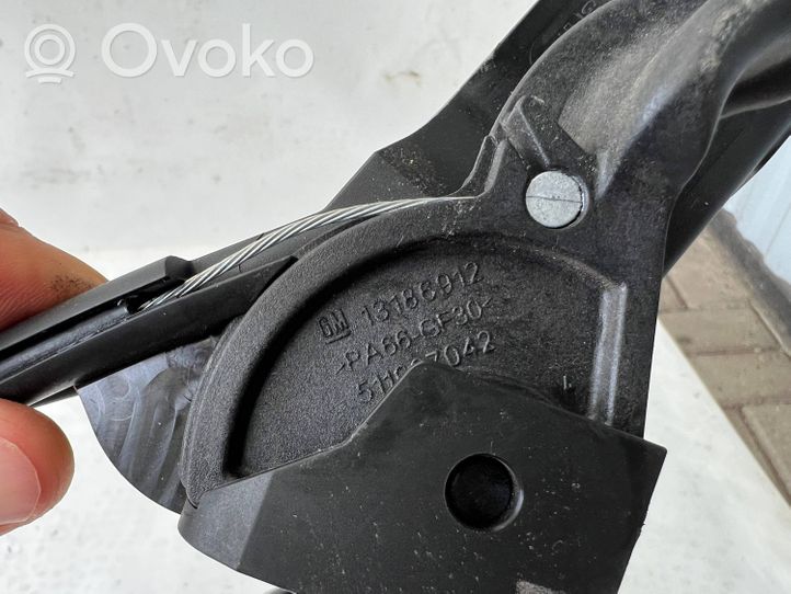 Opel Corsa E Engine bonnet (hood) release handle 13186909