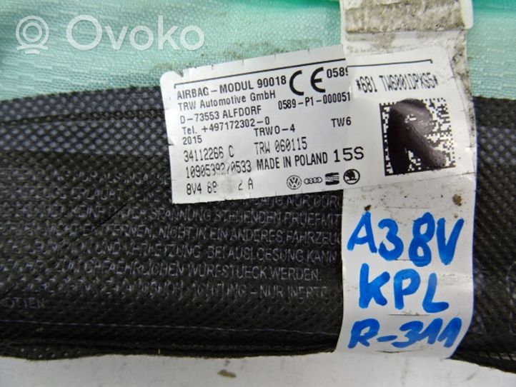 Audi A3 S3 8V Poduszki powietrzne Airbag / Komplet 8V4880742A