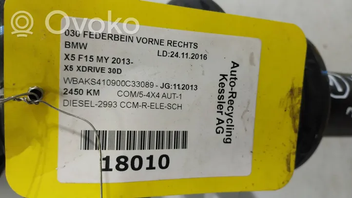 BMW X5 F15 Priekšpusē amortizators 6851747