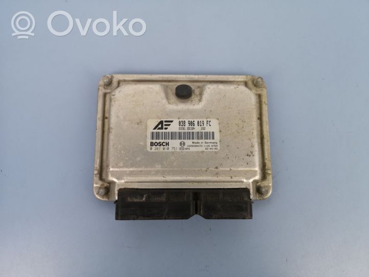 Volkswagen Sharan Sterownik / Moduł ECU 038906019FC