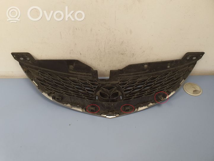 Mazda 6 Grille calandre supérieure de pare-chocs avant GS1D50712