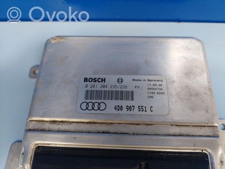 Audi A8 S8 D2 4D Calculateur moteur ECU 4D0907551C