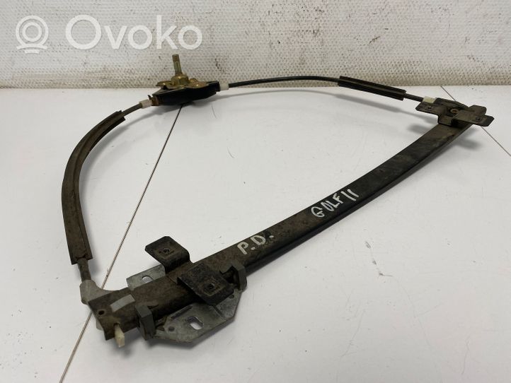 Volkswagen Golf II Front door manual window regulator 191837402B