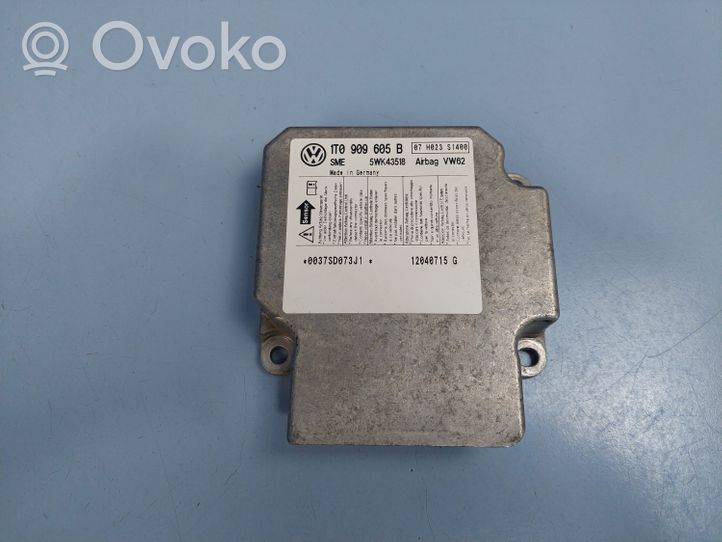 Volkswagen Touran I Airbag control unit/module 1T0909605B