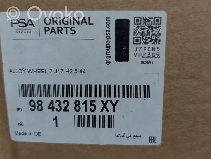 Opel Astra L Felgi aluminiowe R17 9843281580