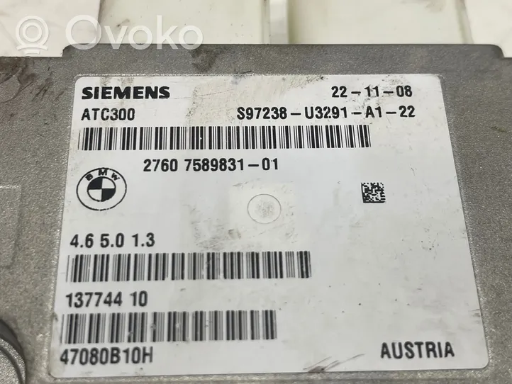 BMW 5 E60 E61 Pavarų dėžės reduktorius (razdatkės) valdymo blokas 7589831