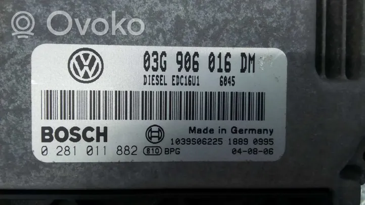 Volkswagen Caddy Sterownik / Moduł ECU 03G906016DM