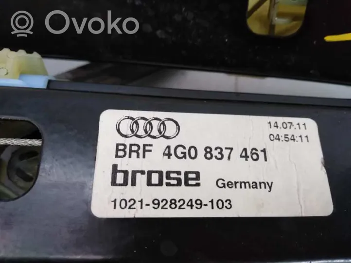 Audi A6 Allroad C7 Elektryczny podnośnik szyby drzwi przednich 4G0837461