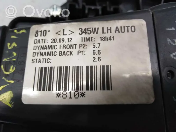 Toyota Avensis T270 Commande de chauffage et clim AV2727008103