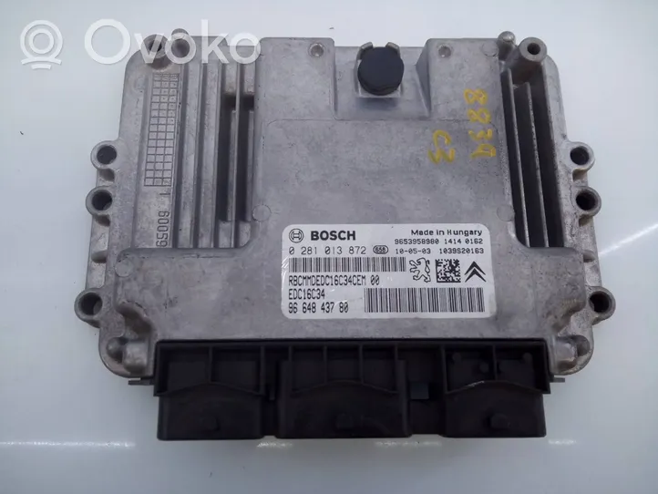 Citroen C3 Sterownik / Moduł ECU 9664843780