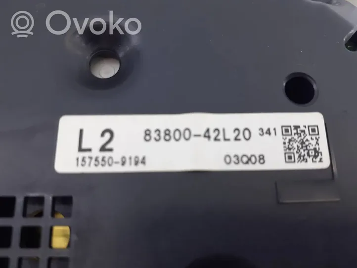 Toyota RAV 4 (XA40) Tachimetro (quadro strumenti) 8380042L20