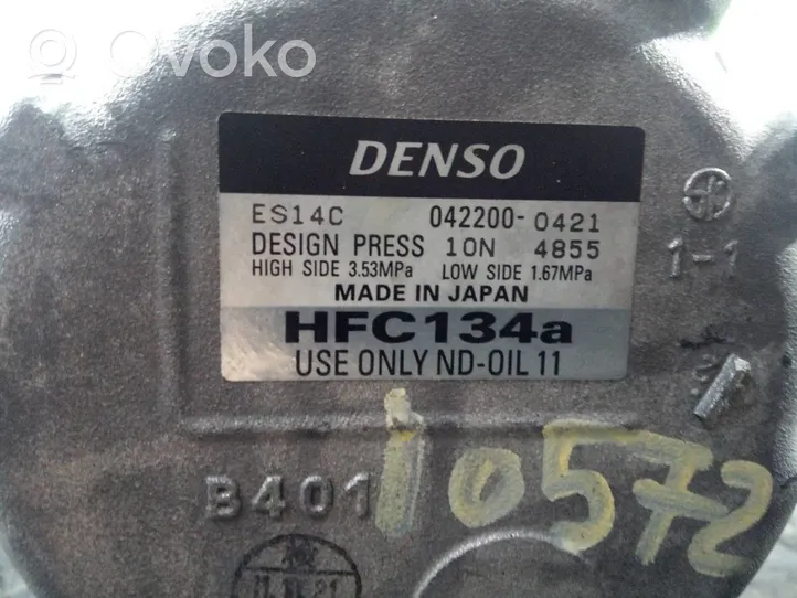 Toyota Prius (XW50) Ilmastointilaitteen kompressorin pumppu (A/C) 0422000421