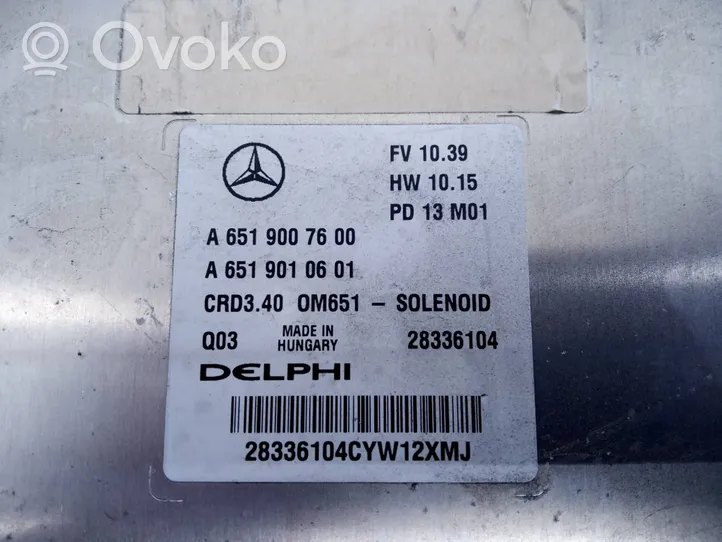 Mercedes-Benz B W246 W242 Calculateur moteur ECU A6519007600