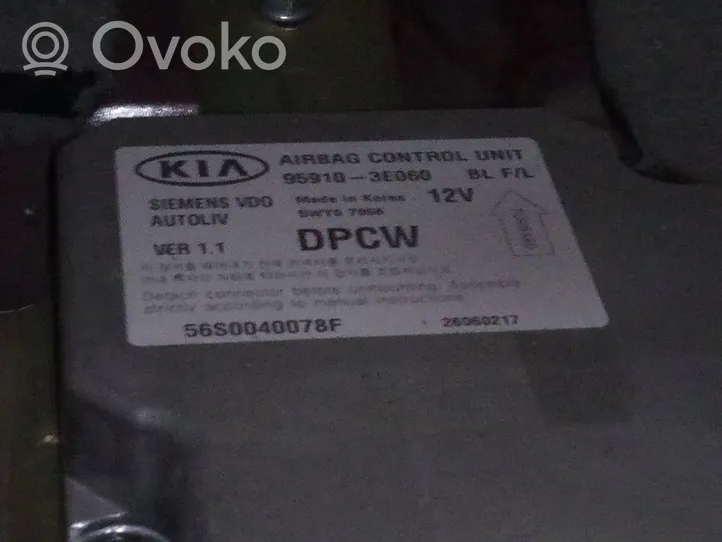 KIA Sorento IV Sterownik / Moduł Airbag 959103E060
