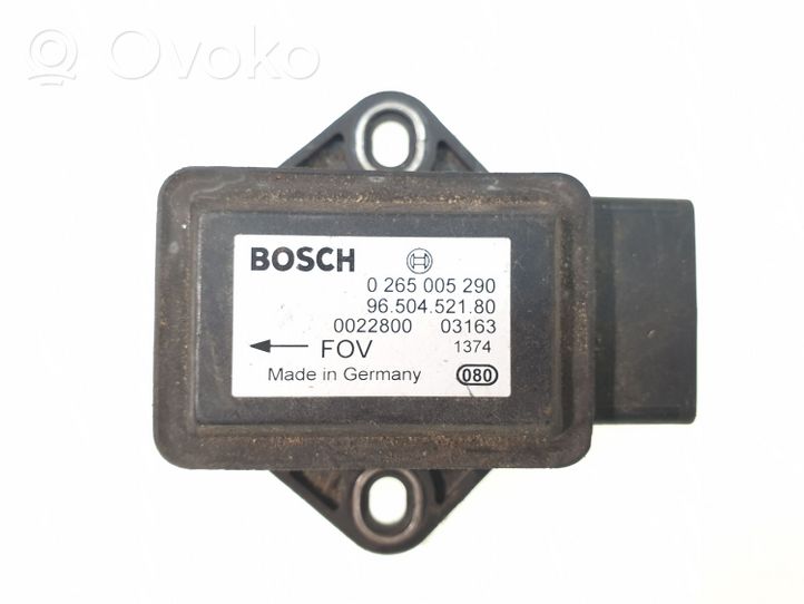 Peugeot 307 Sensor ESP de aceleración de frecuencia del intermitente 0265005290