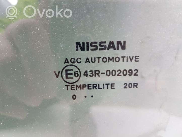 Nissan Qashqai Pagrindinis galinių durų stiklas 43R002092